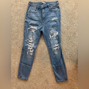 Rue21 Distressed Skinny Jeans - Light Blue
